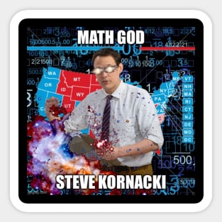 Math God Steve Kornacki Sticker